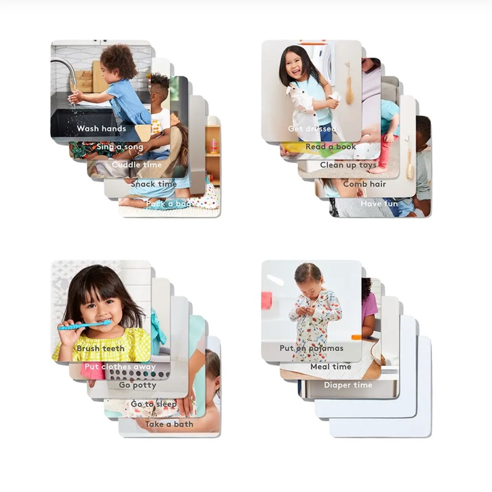 LOVEVERY Let's Map It Out Routine Cards with Drawstring Bag